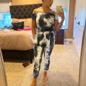 Super cute tie dye jumpsuit